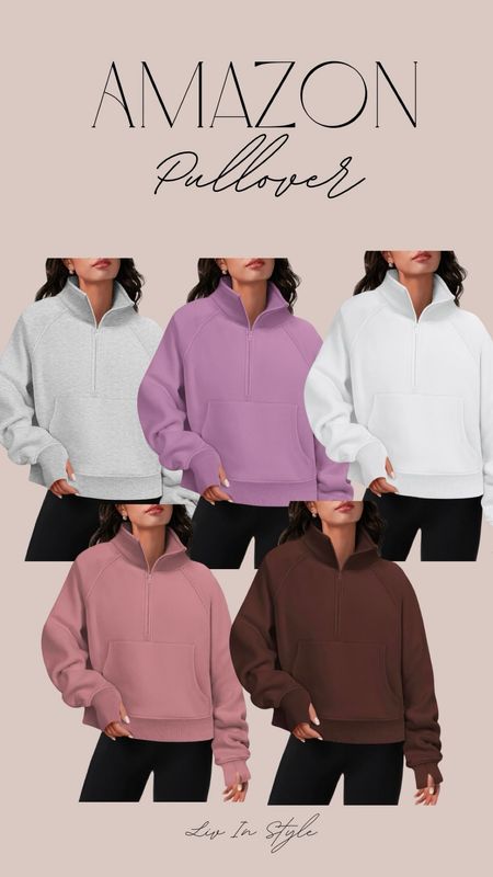 Amazon half zip pullover sweatshirt on sale goes perfect with leggings and sneakers and comes in so many great spring colors! Code XDKQ3FHG at checkout 



#LTKsalealert #LTKfindsunder50 #LTKstyletip