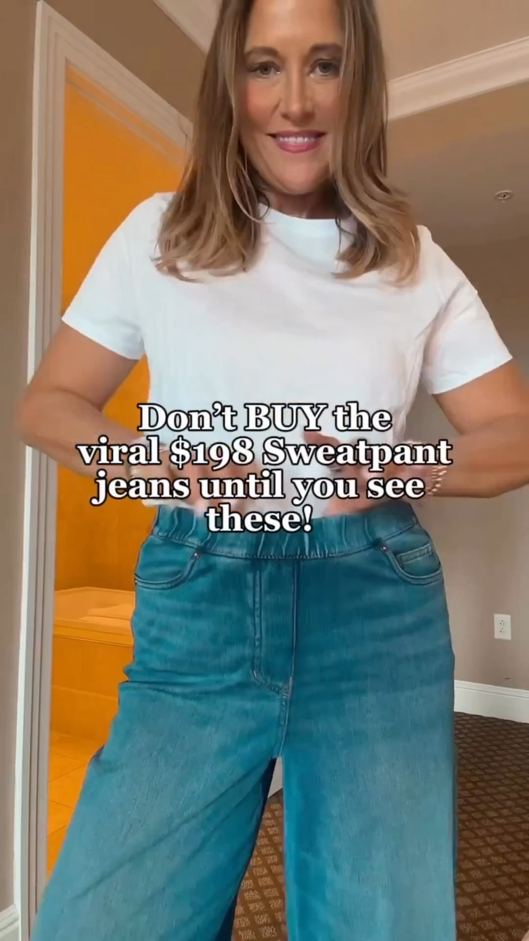 You don’t have to spend a ton on the viral sweatpant jeans to get the look. These dark wash wide leg jeans are such a good alternative. They’re an easy staple to add into your rotation.

#LTKootd #LTKSeasonal #LTKOver40