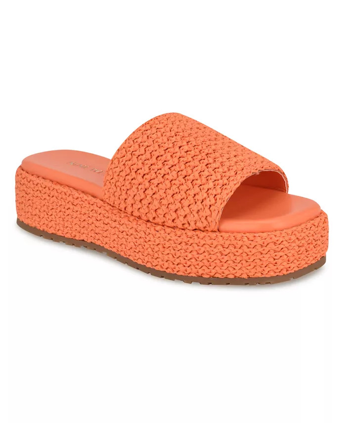Women's Keziah Square Toe Slip-On Casual Sandals | Macy's