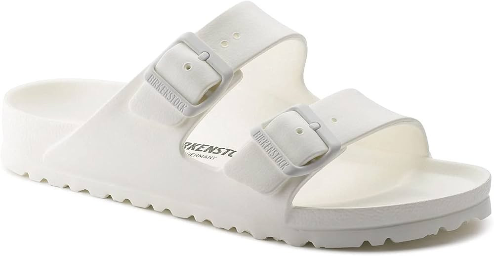 Birkenstock Women's Arizona EVA Sandals, White, 9-9.5 Medium US | Amazon (US)
