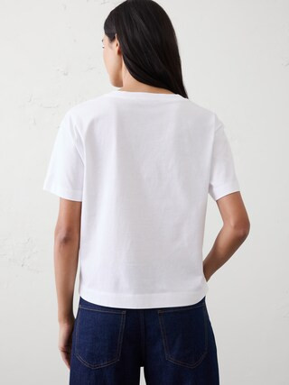 Premium Cotton V-Neck Pocket T-Shirt | Banana Republic Factory