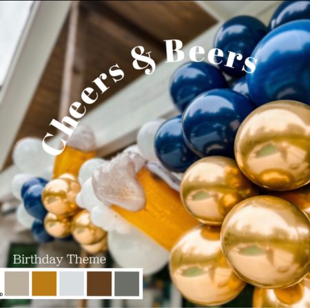 Hosting a party and need a theme? “Cheers & Beers to _ years” is a great one! We stuck with German cuisine and friends BYOB to this hang out! Find all links to decor here! #birthdaytheme #birthdaydecor 