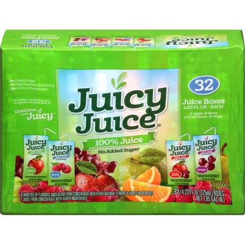 Juicy Juice 100% Juice Variety Pack, 4.23 Fl. Oz., 32 Count | Walmart (US)