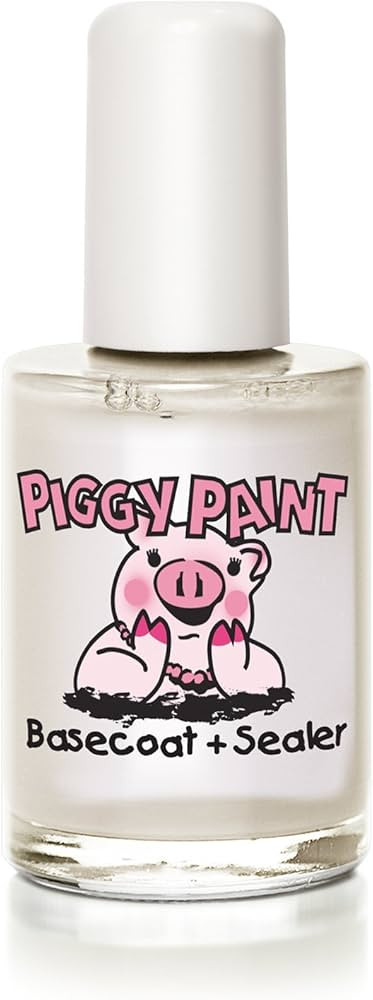 Piggy Paint | Girls Nail Polish | Cruelty-free, Vegan, & Low Odor for Kids | Base Coat + Sealer | Amazon (US)