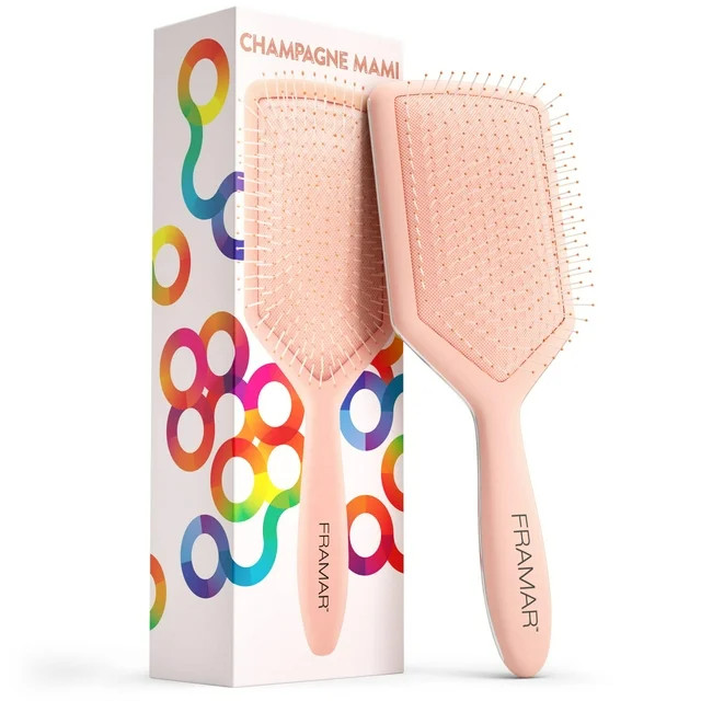 FRAMAR Paddle Brush For Thick Hair, Paddle Hair Brush, Detangle Brush, Wet Paddle Brush, Hairbrus... | Walmart (US)