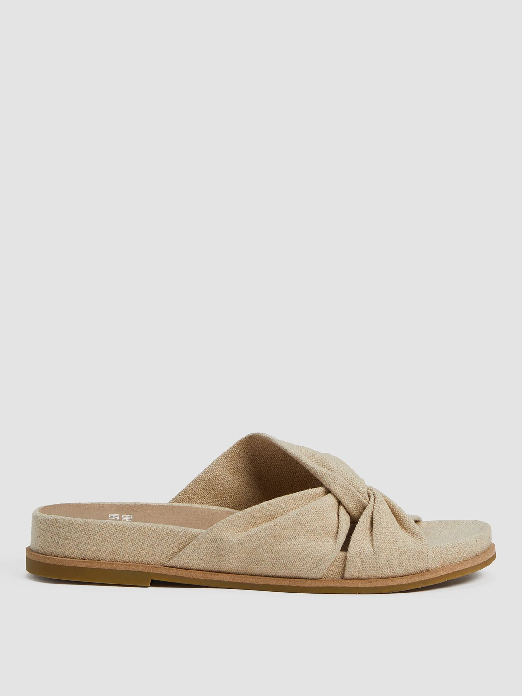 Dello Linen Wedge Sandal | Eileen Fisher