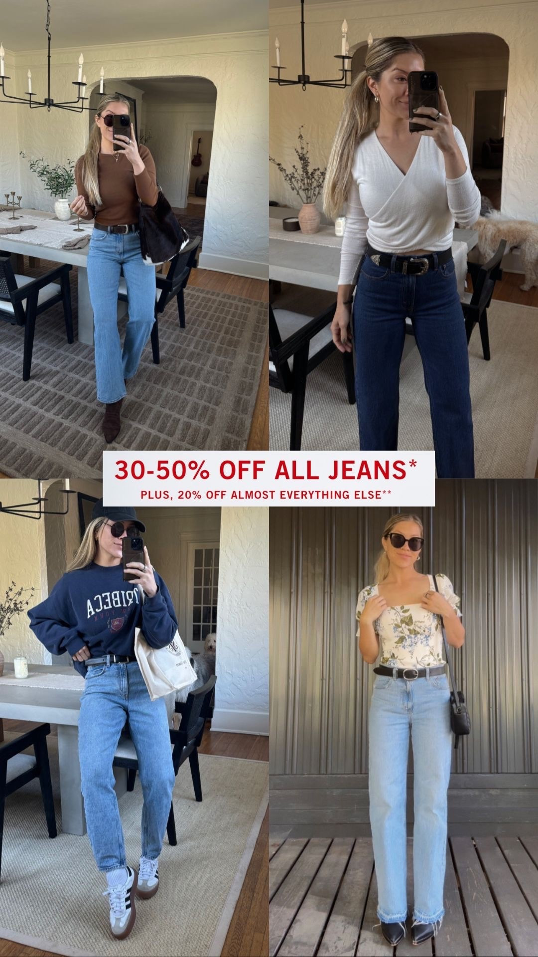 Big Jean sale from
Abercrombie 🤍