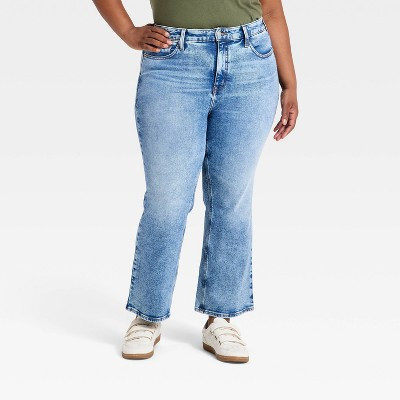Women's High-Rise Kick Flare Jeans - Ava & Viv™ Vintage Light Wash 26 | Target