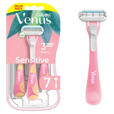 Venus 3-Blade Sensitive Women's Disposable Razors - 7ct | Target