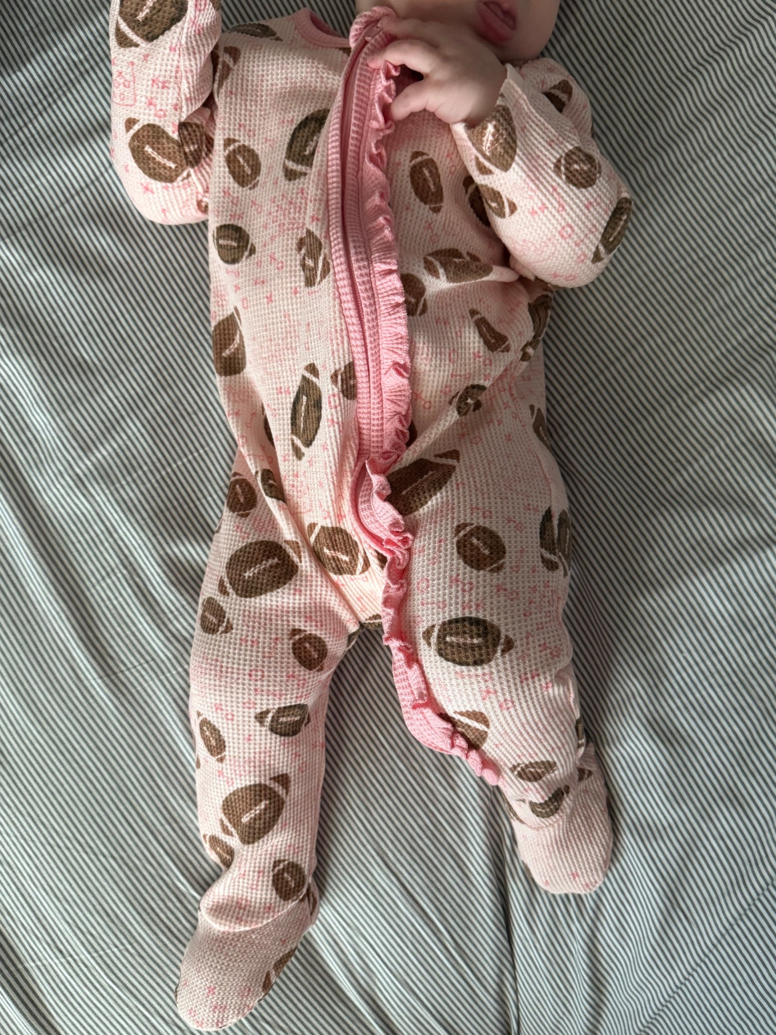 💕 Football season never looked cuter! 🏈
This zippered footie is from Mud Pie, and I couldn’t find it on their site, but I have tagged a few from  SpearmintLOVE and Caden Lane that are equally cute. 

#LTKFamily #LTKKids #LTKBaby