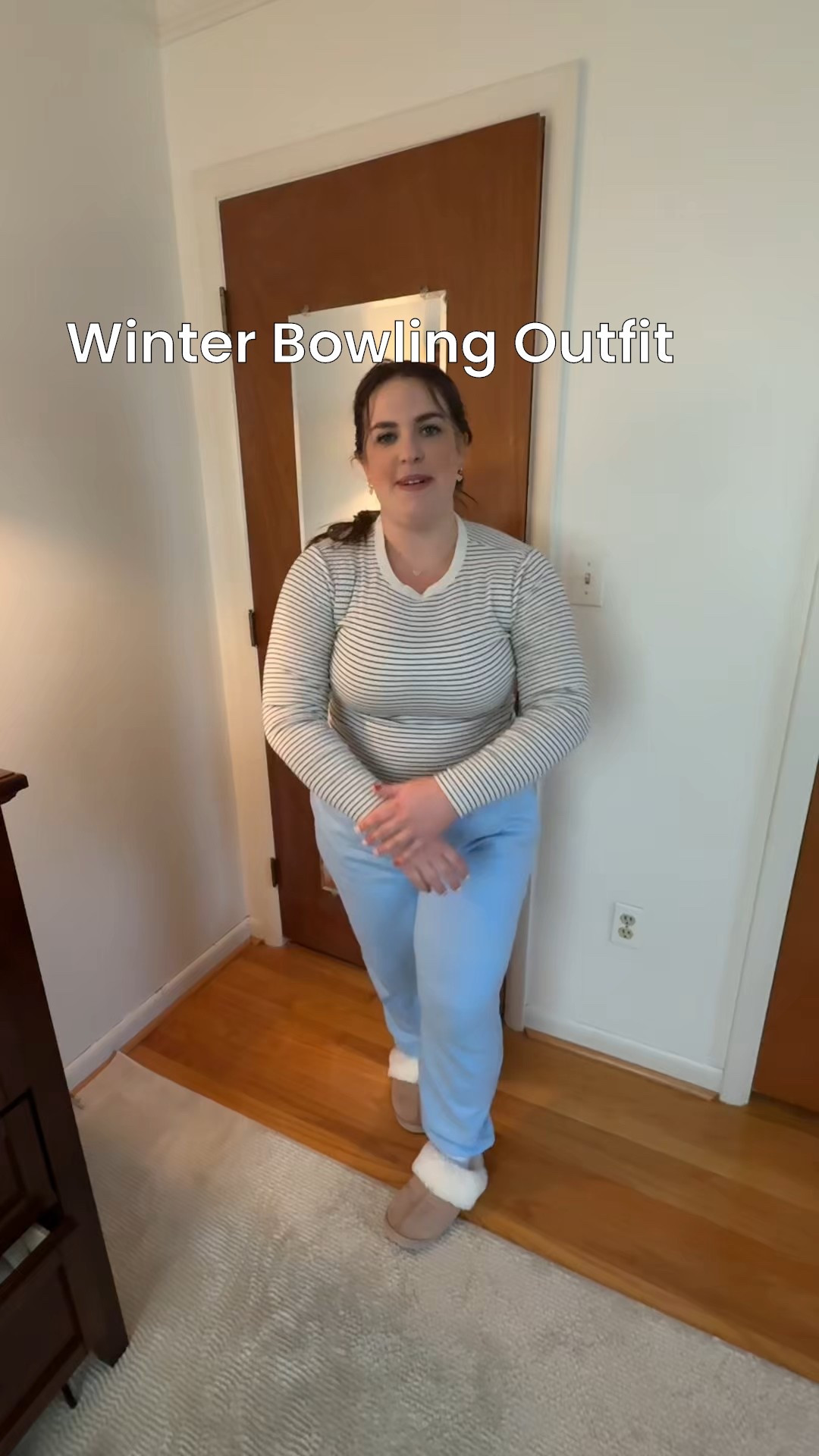 Cozy bowling afternoon fit 🤍
Purple Patagonia sweatshirt layered over a striped long-sleeve + light blue sweatpants for an easy winter look. Comfortable, casual, and perfect for a low-key afternoon out.



#LTKvlog #LTKootd