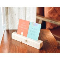 Wooden Card Holder For Multiple Affirmation Cards | Etsy (US)
