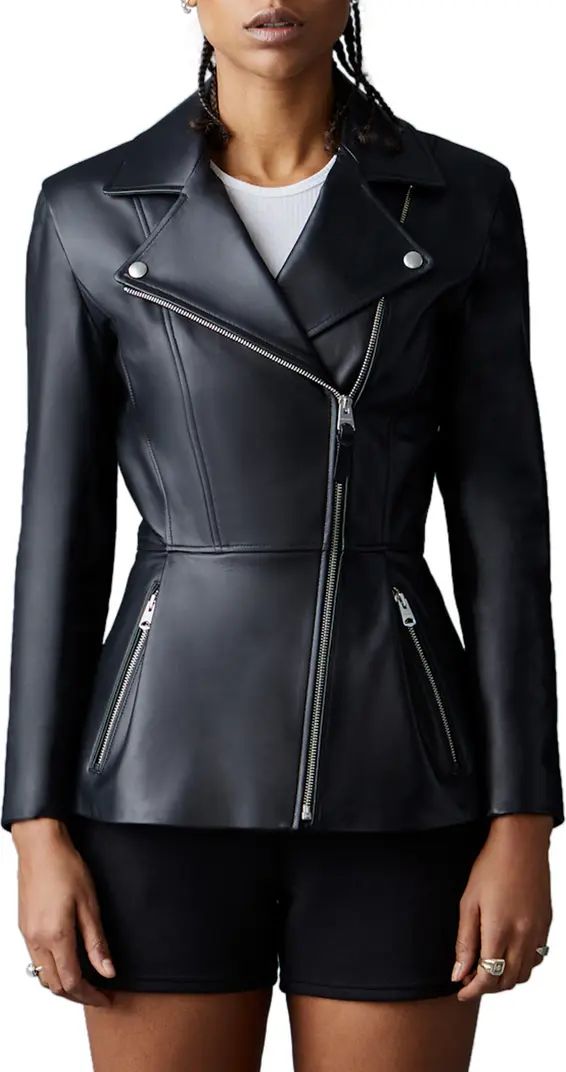 Day Peplum Leather Jacket | Nordstrom