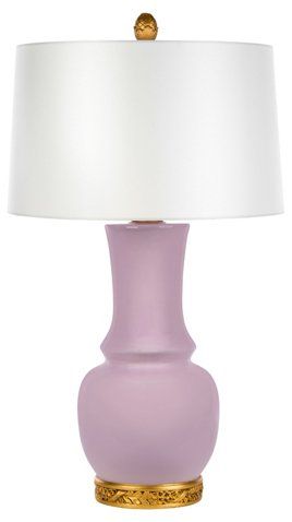 Grayson Table Lamp, Lavender | One Kings Lane