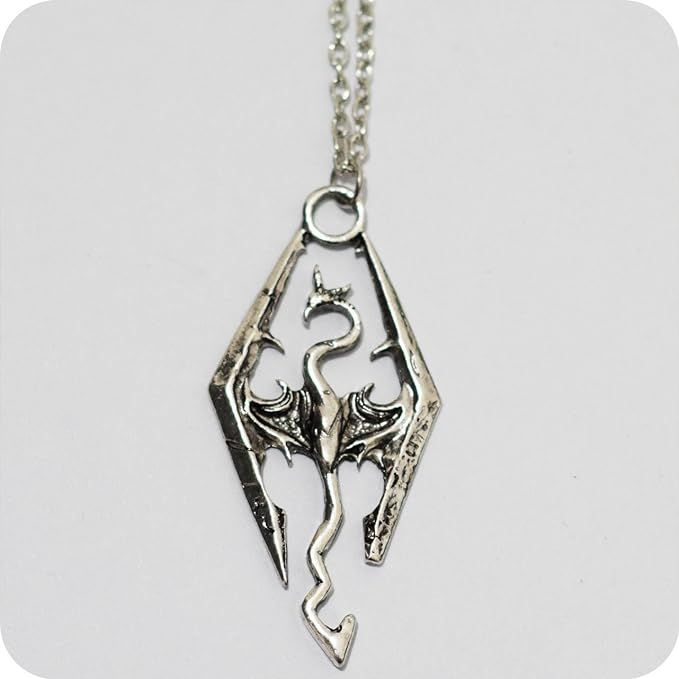 Dragon Symbol Necklace,Dragon Necklace,Reiki Symbol Necklace,Reiki art Necklace,Dragon Pendant,Dr... | Amazon (US)