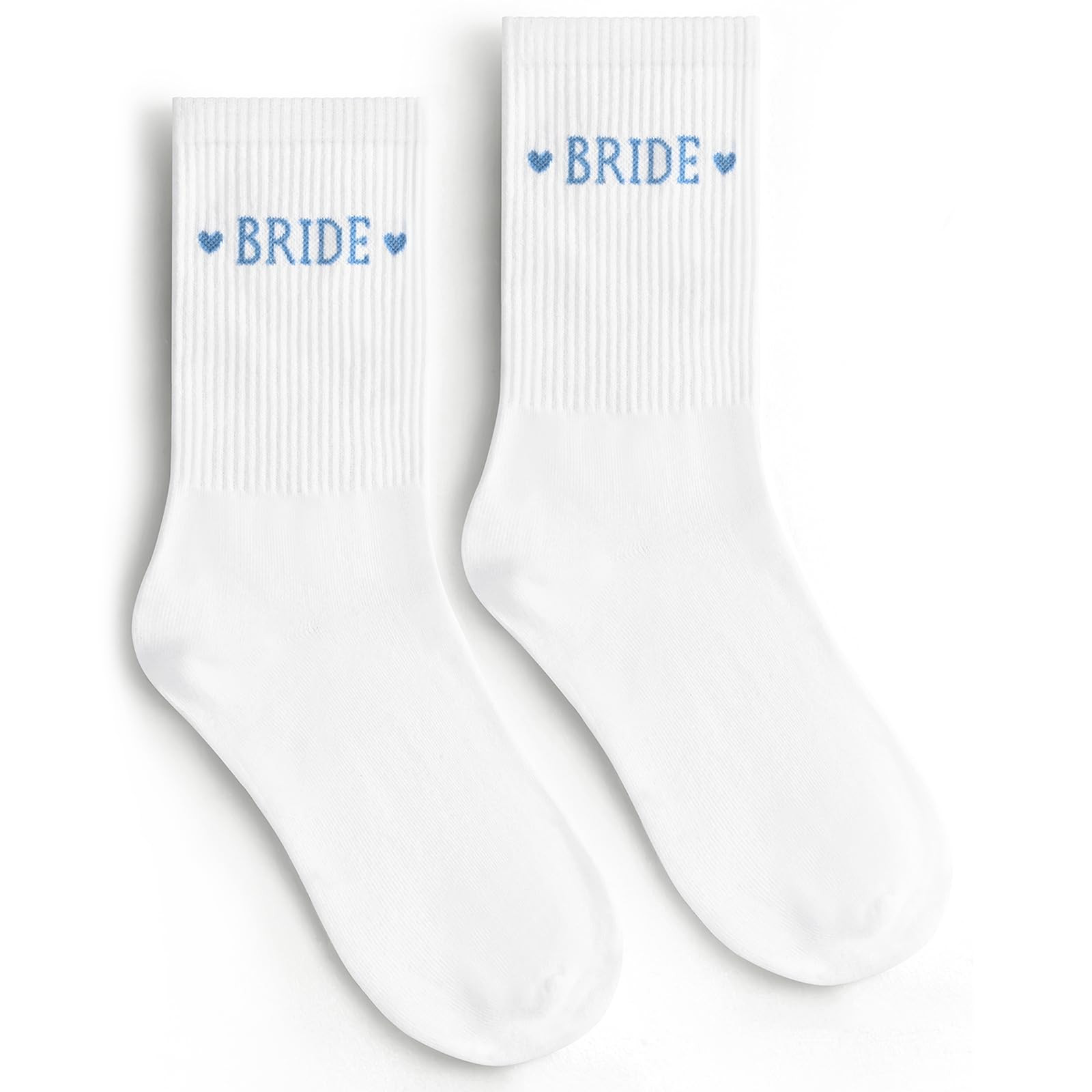 Etercycle Bride Socks, White Blue Bride To Be Something Blue Gift, Soft Cotton Bridal Socks For W... | Amazon (US)