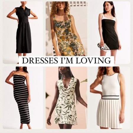 Dresses I’m loving on the internet ! 

Summer dresses, outfit inspo, Abercrombie, summer style, mini dress, maxi dress, casual outfit 

#LTKFindsUnder50 #LTKStyleTip #LTKFindsUnder100