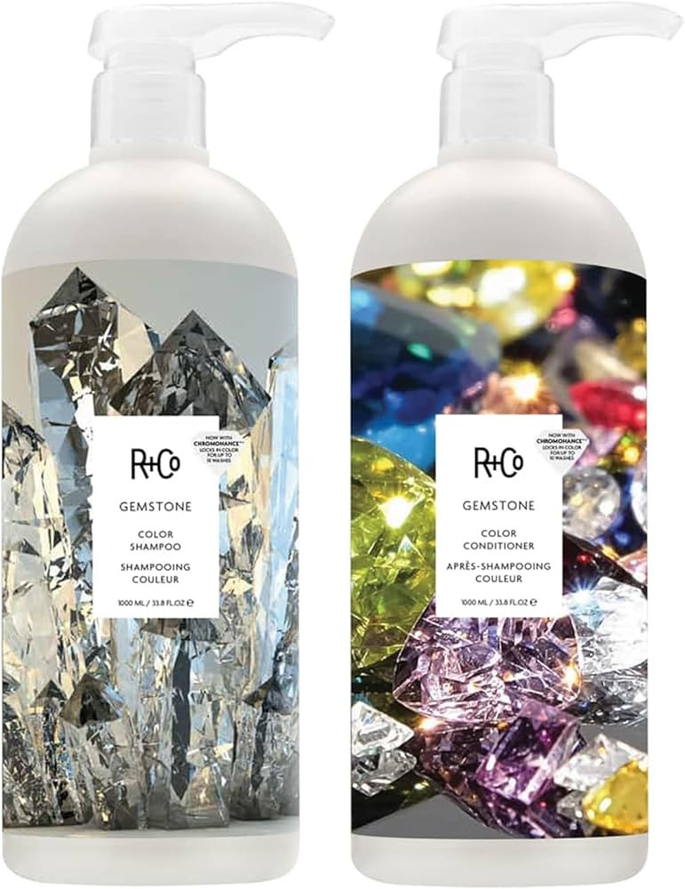R+Co Gemstone Color Shampoo & Conditioner | Frizz Control, Repairs + Preserves Hair Color | Vegan... | Amazon (US)