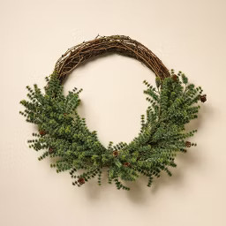 22" Asymmetrical Pine with Pinecone Wreath - Hearth & Hand™ with Magnolia | Target