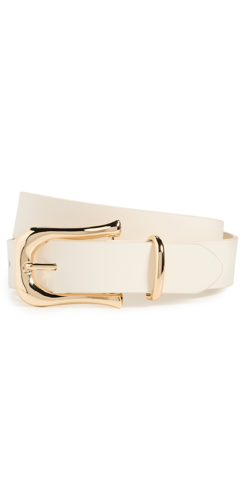 Good American Medium Saddle Classic Belt Cream001 L/XL | Shopbop