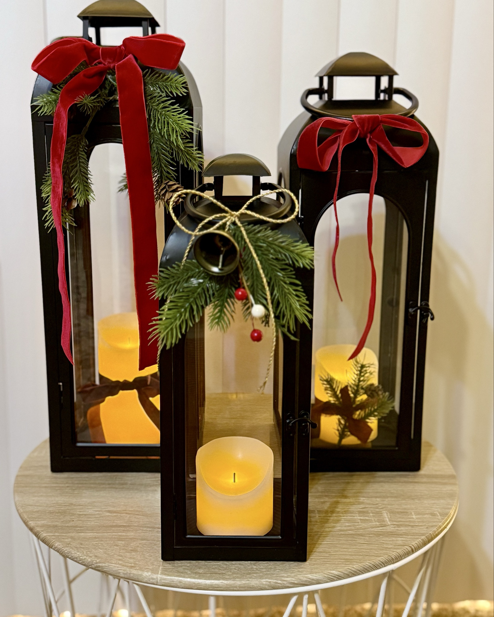 Love these lanterns from Walmart. They come in three sizes, and I love that you can use them throughout the year. They also have the Flameless LED Pillar Candles, set of 3. You can get creative and decorate these lanterns for Christmas. 

#LTKHome #LTKHoliday #LTKSeasonal #LTKGiftGuide