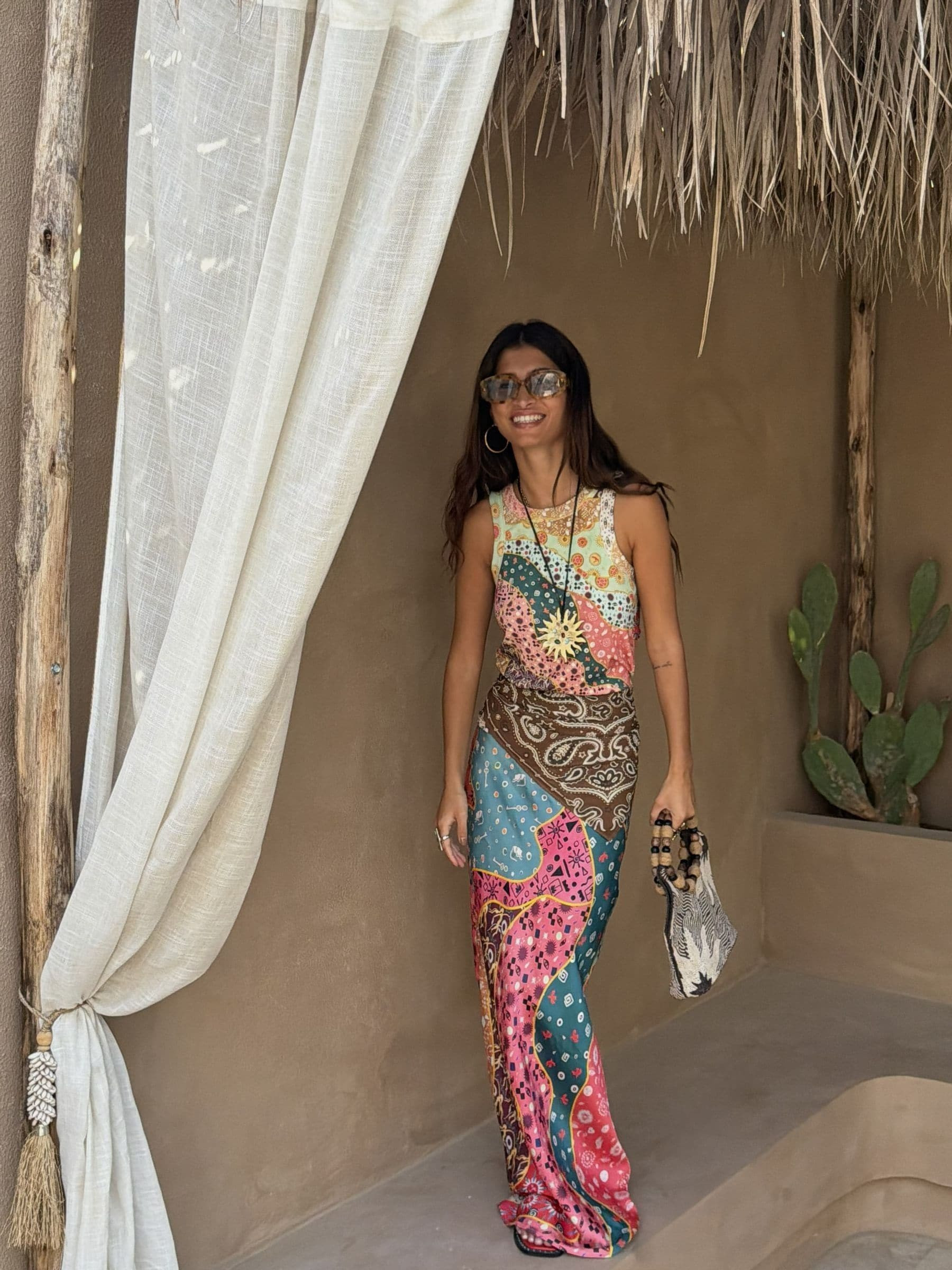 Never Fully Dressed Never Fully Dressed Blue Pastel Morocco Rib Tank Top | Next US