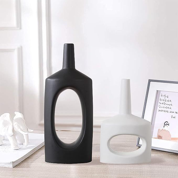 Black Modern Vases | Amazon (US)