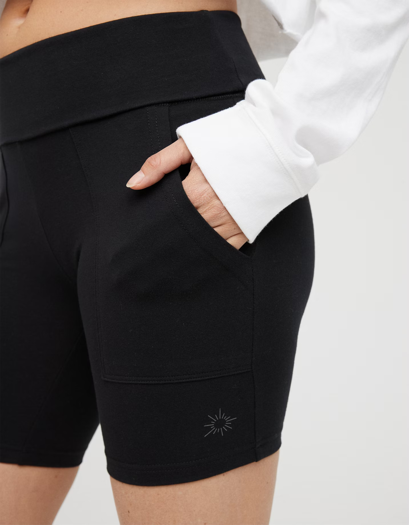 OFFLINE By Aerie OG High Waisted 7" Pocket Bike Short | American Eagle Outfitters (US & CA)