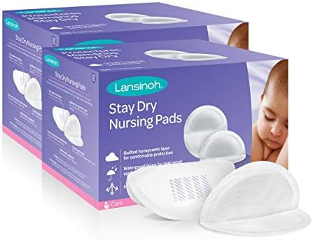 Lansinoh Stay Dry Disposable Nursing Pads for Breastfeeding, 200 count | Amazon (US)