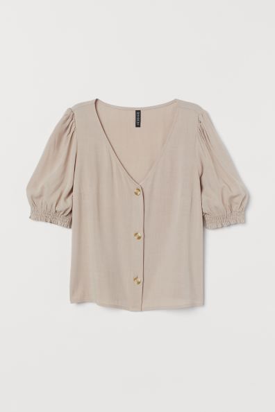 Puff-sleeved Blouse | H&M (US + CA)