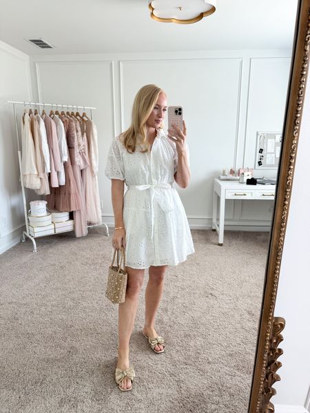 How sweet is this little white dress from Target?! I love the eyelet detail! I have it paired here with some of my favorite Avara sandals! Runs tts, I’m wearing size small! Spring dresses // Easter dresses // casual dresses // brunch dresses // bridal luncheon dresses // bridal shower dresses // target finds 

#LTKstyletip #LTKSeasonal #LTKfindsunder50
