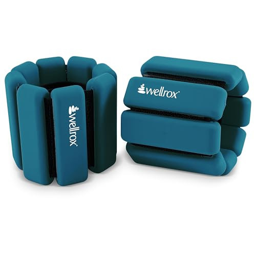 Wellrox Weighted Bangles – Adjustable Ankle and Wrist Weights for Women & Men – Set of Ankle Weights 2 lbs (1 lb Each Wrist Weight) | Weighted Arm Bands for Pilates, Yoga, Running & Walking (Turquoise) | Amazon (US)