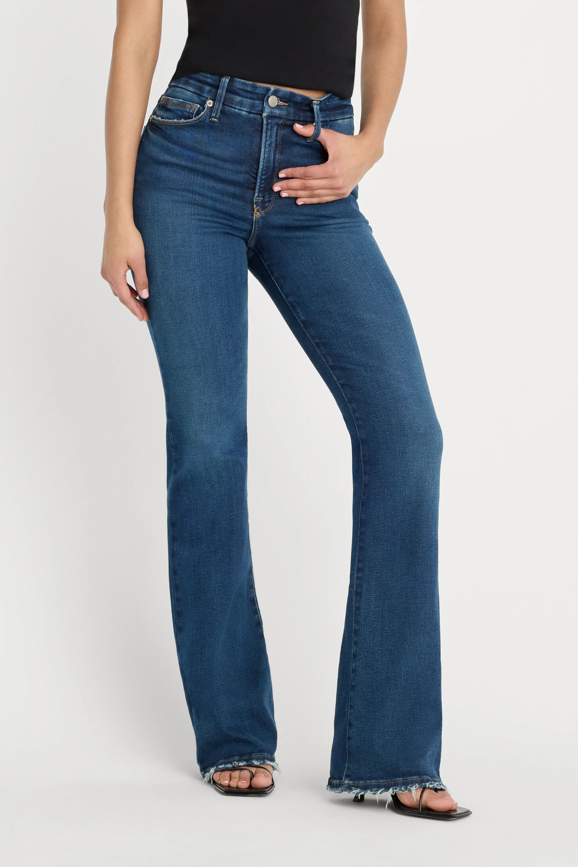 SOFT TECH GOOD CLASSIC BOOTCUT JEANS | INDIGO511 - GOOD AMERICAN | Good American