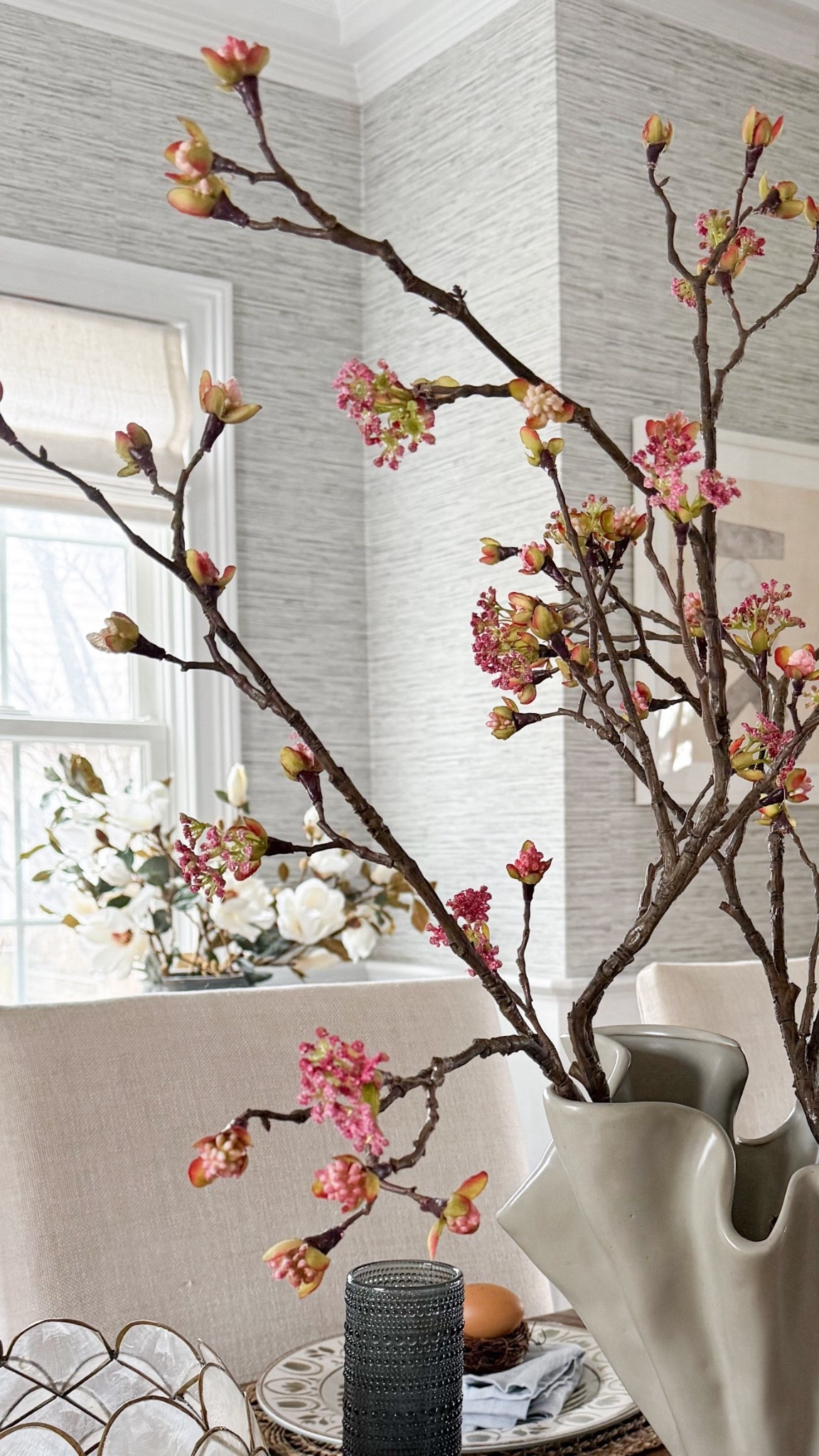 The prettiest firing flowers!! Love these for a spring, Passover or Easter tablescape  🩶 

#LTKSeasonal #LTKHome #LTKdayinmylife