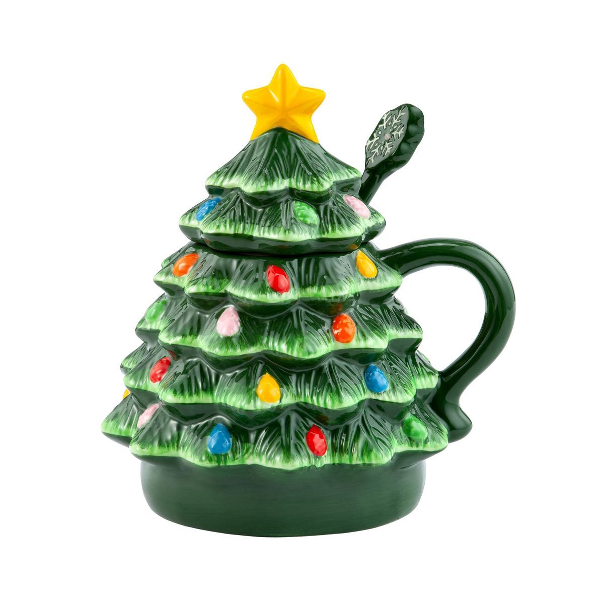 Mr. Christmas 16oz Lidded Nostalgic Christmas Tree Mug with Spoon | Target