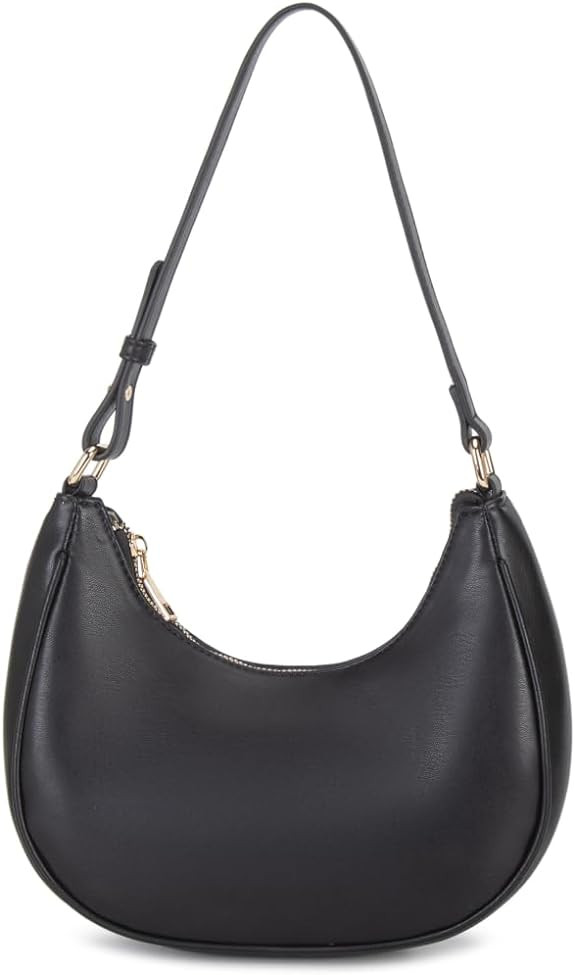 Shoulder Bags for Women, Cute Hobo Tote Handbag Mini Clutch Purse with Zipper Closure | Amazon (US)