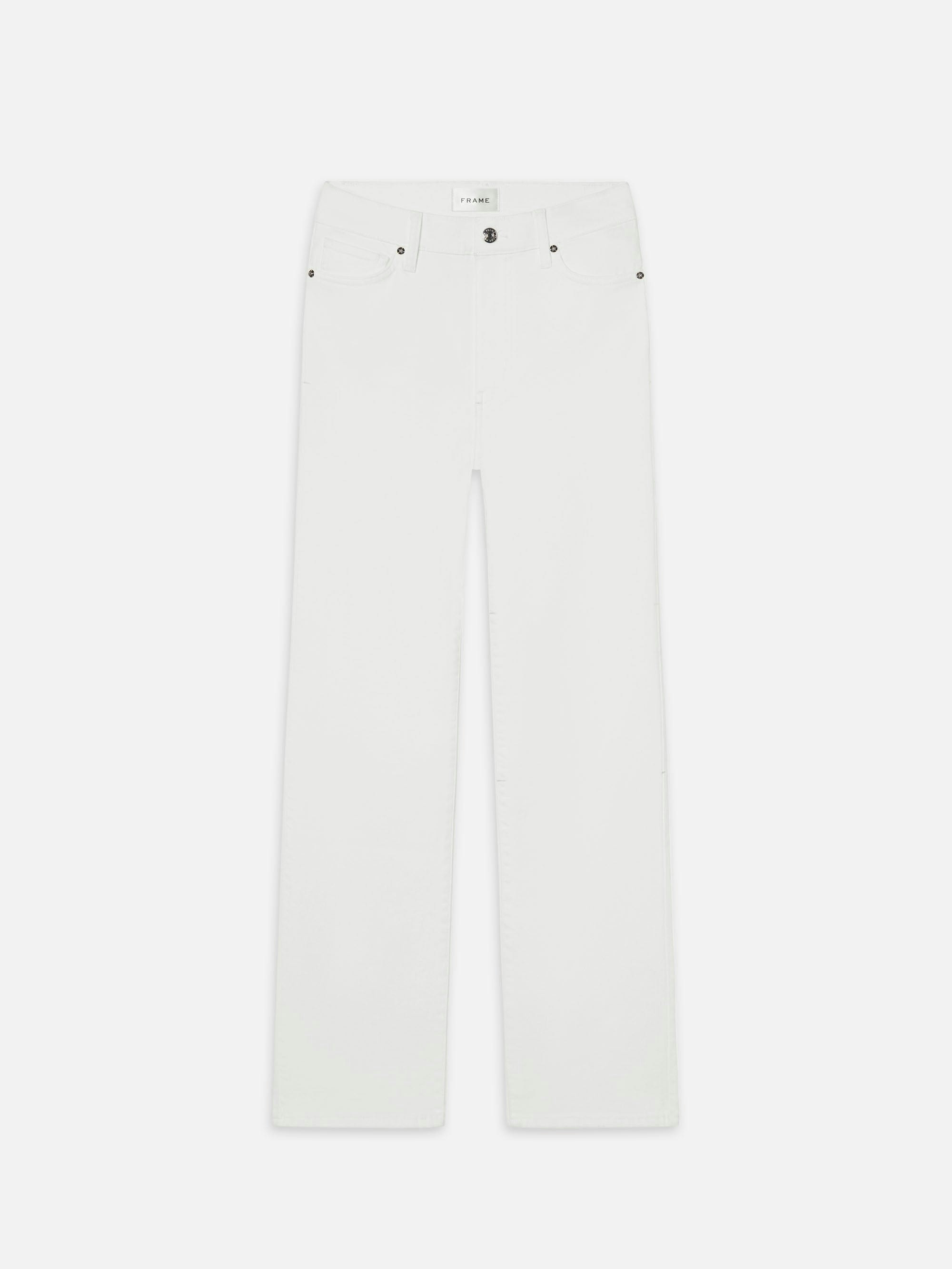 Le Sleek Straight -- White | Frame Denim
