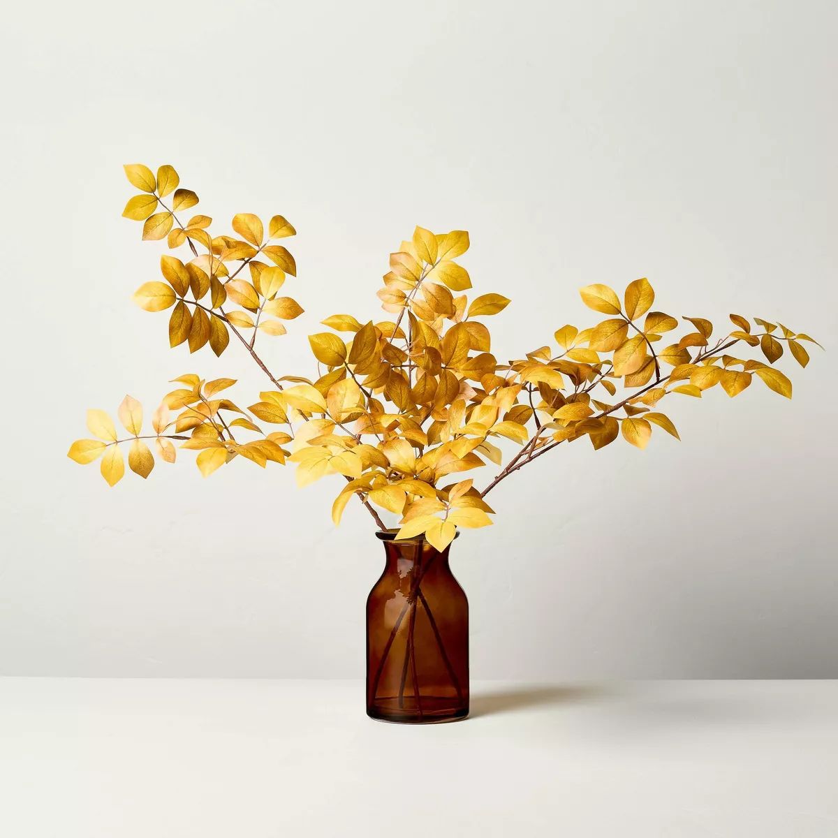 20" Faux Golden Ash Leaf Fall Arrangement - Hearth & Hand™ with Magnolia | Target