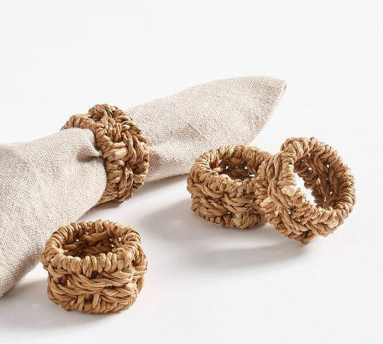 Capitola Woven Napkin Rings | Pottery Barn (US)