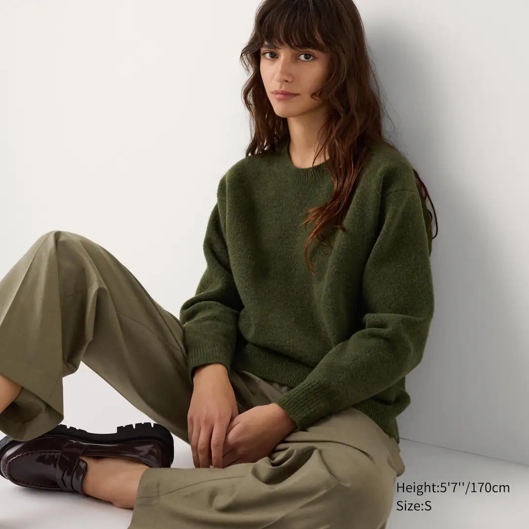 SOUFFLÉ YARN CREW NECK JUMPER | UNIQLO (UK)