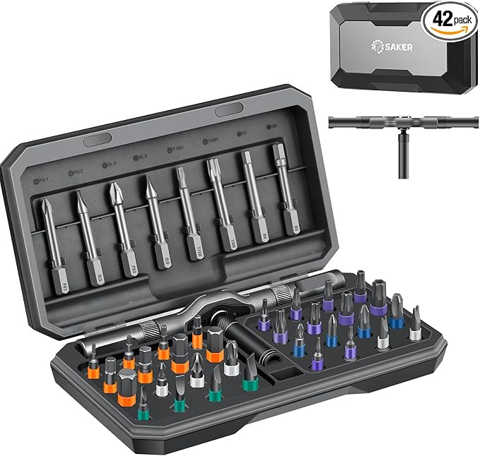 Saker 42 in 1 Magnetic Screwdriver Set for Fathers Day, Multi Bit Free Combination Ratchet Screwd... | Amazon (US)