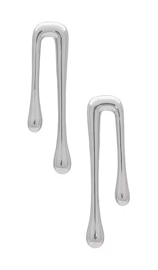 Drop Earring in Silver | Revolve Clothing (Global)