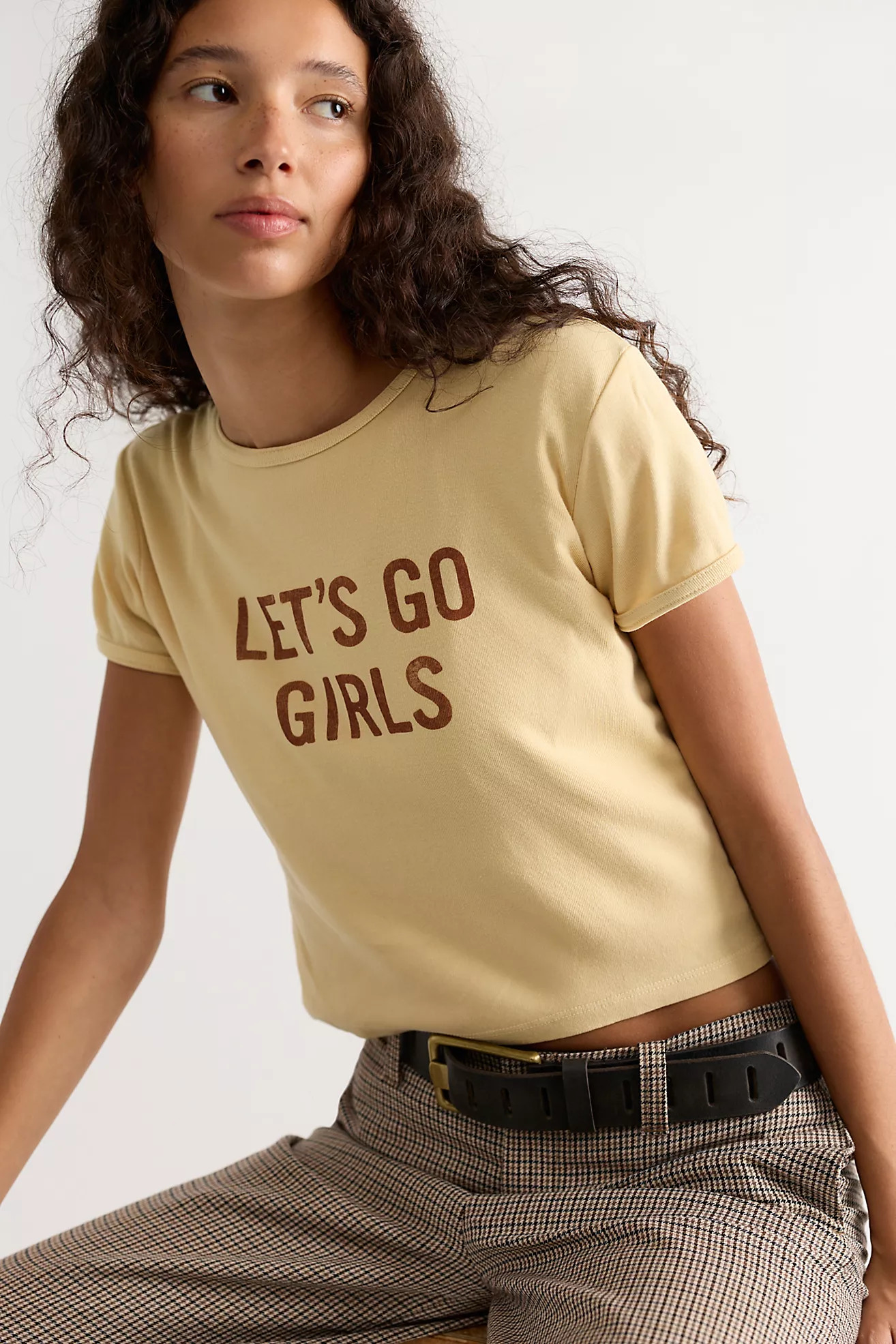 Daydreamer Let\u2019s Go Girls Slim Tee | Free People (Global - UK&FR Excluded)