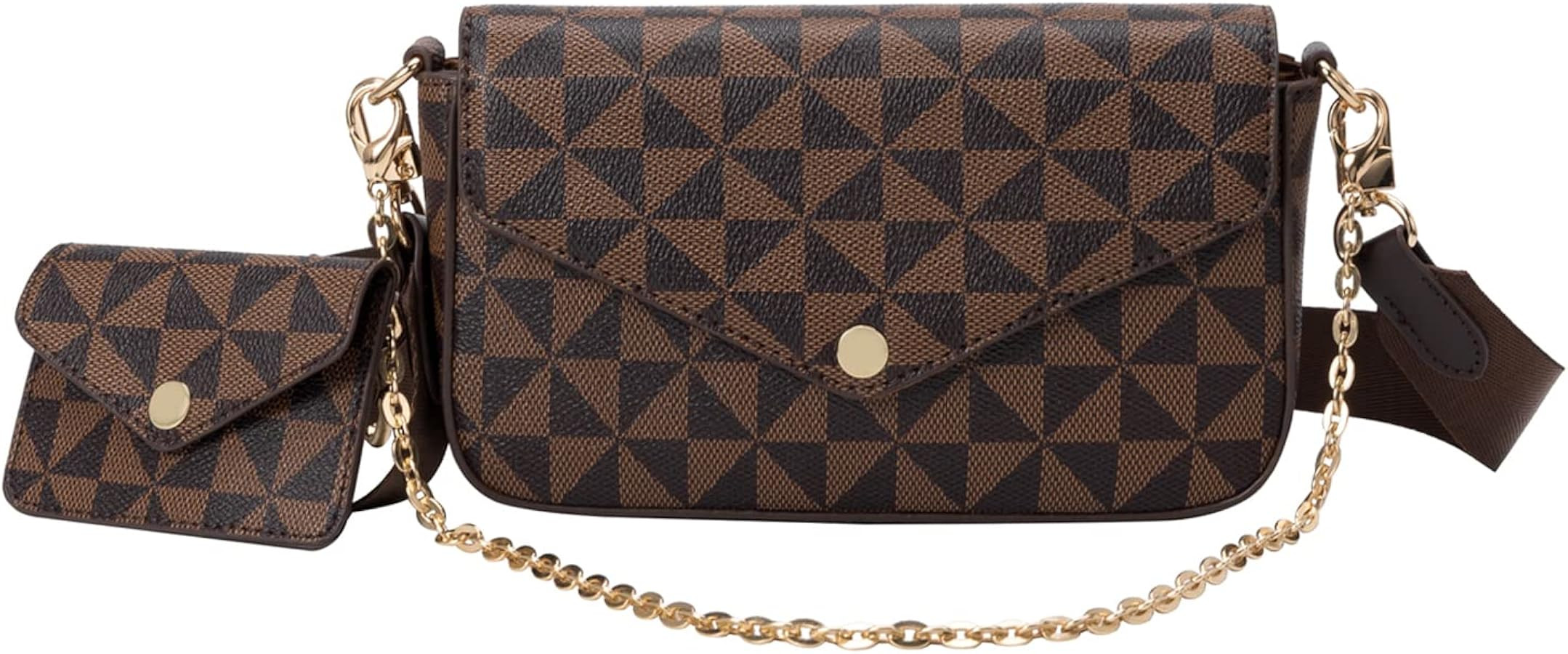 Small Crossbody Purse for Women, Envelope Clutch Designer Bag with Card Holder and Chain Adjustab... | Amazon (US)