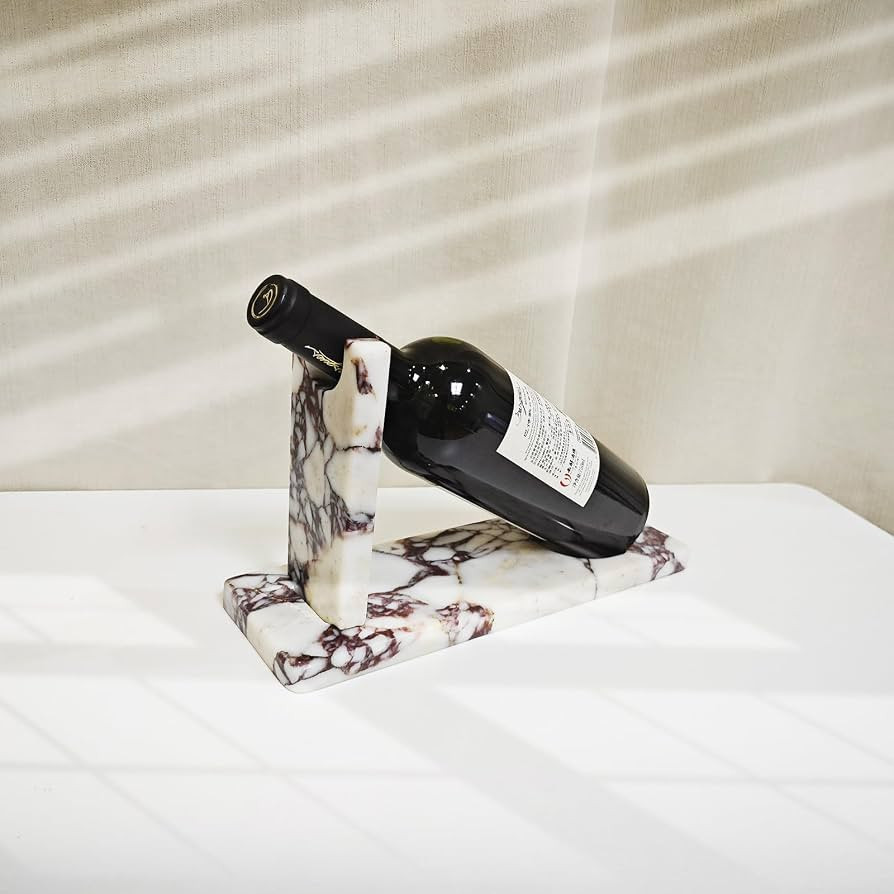 Creative Modern Marble Wine Holder Stand, Single Bottle Wine Rack Storage, Elegant Home Decor, St... | Amazon (US)