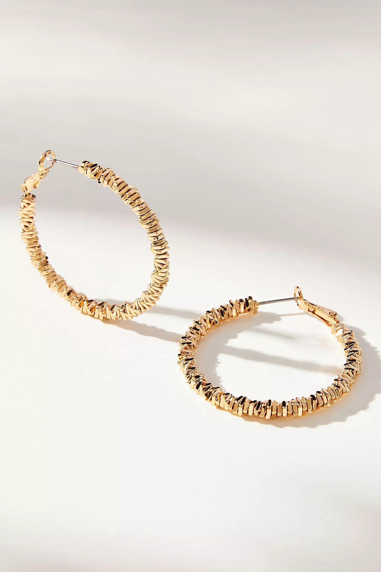 Metallic Hoop Earrings | Anthropologie (US)