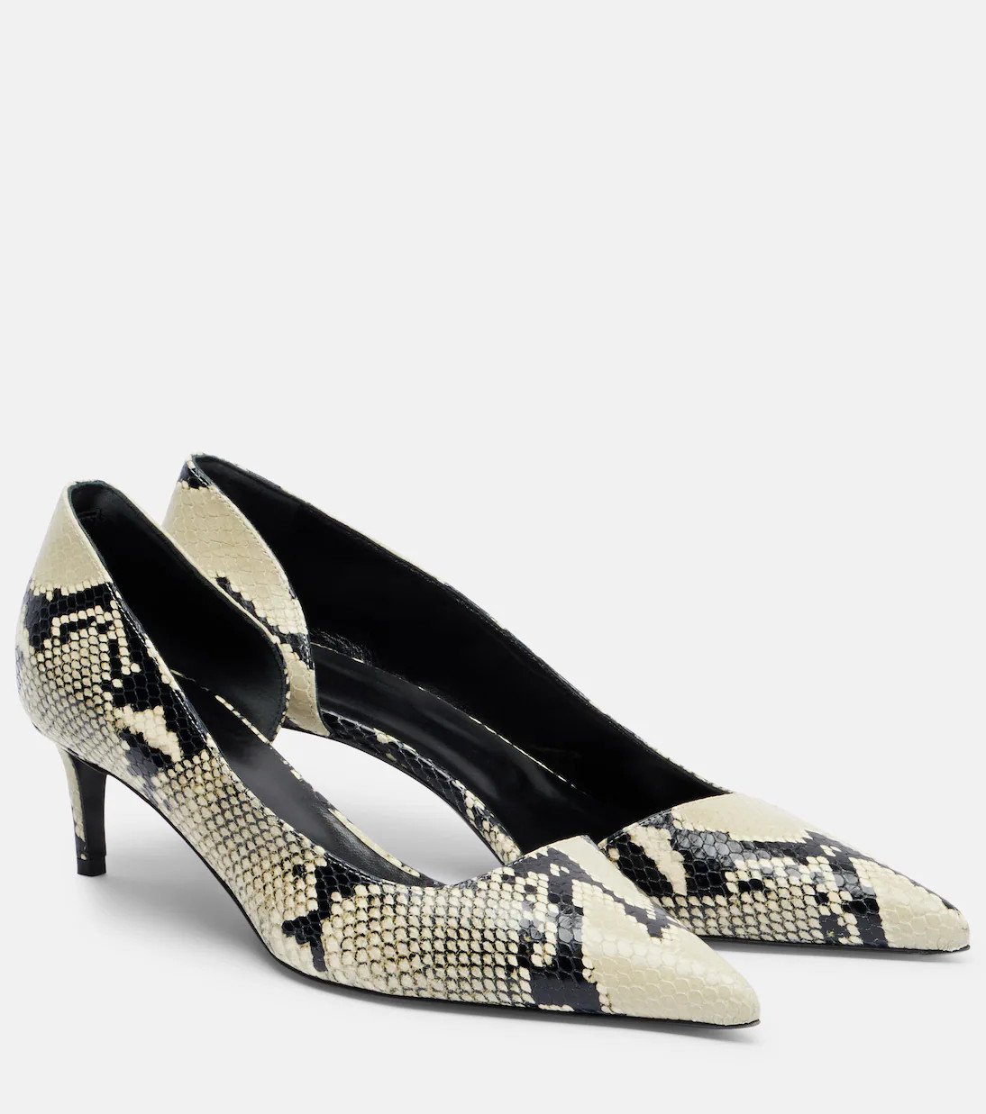 Jett D'Orsay 45 snake-effect leather pumps | Mytheresa (US/CA)