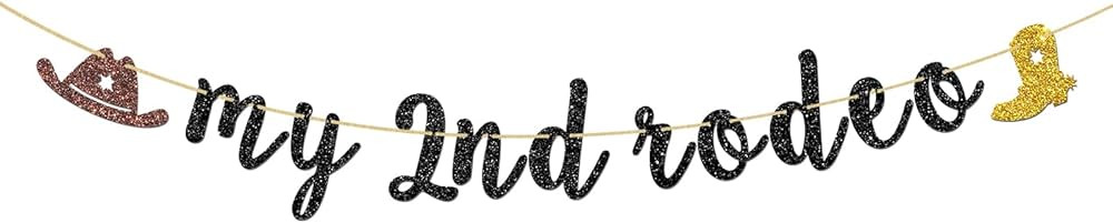 INNORU My 2nd Rodeo Banner, Mexican Theme 2nd Birthday Party Decorations, West Cowboy Cowgirl Two... | Amazon (US)