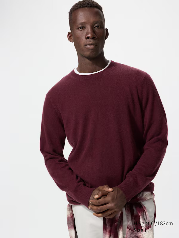 100% Cashmere Crew Neck Jumper | UNIQLO (UK)