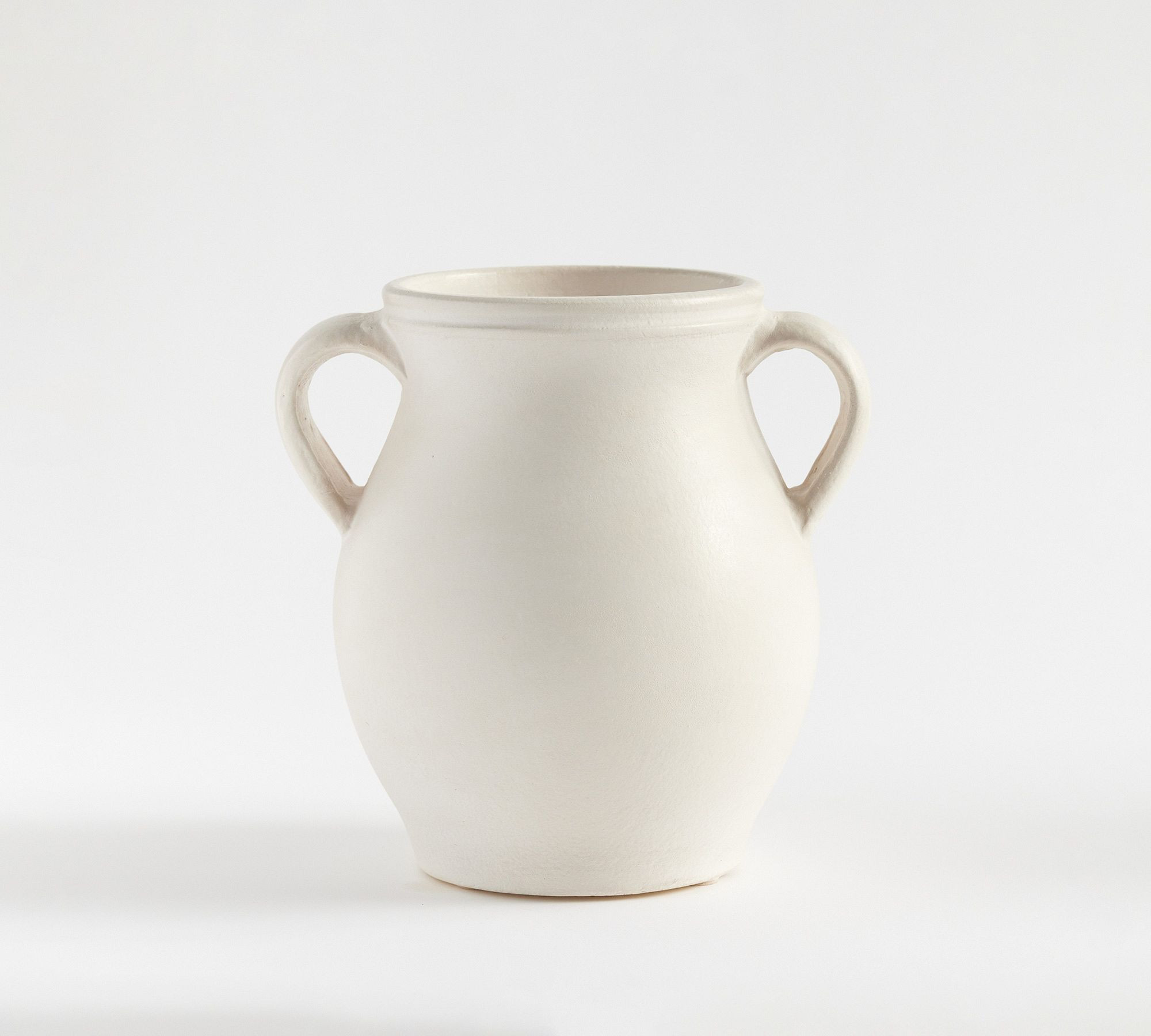Joshua Ceramic Vase, Small, White | Pottery Barn (US)